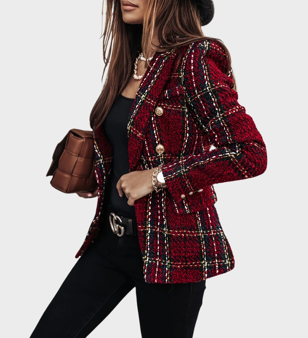 Parisian Plaid Blazer