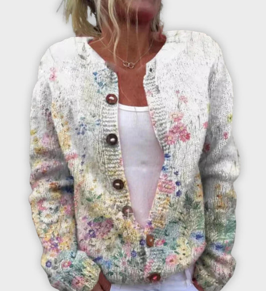 Alda™ | Floral Pattern Cardigan